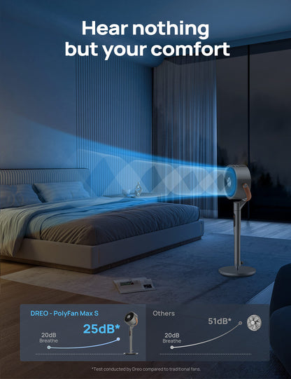 - Dreo Smart Pedestal Fan with Remote | PolyFan 513S | 43'' Quiet Standing Fan -