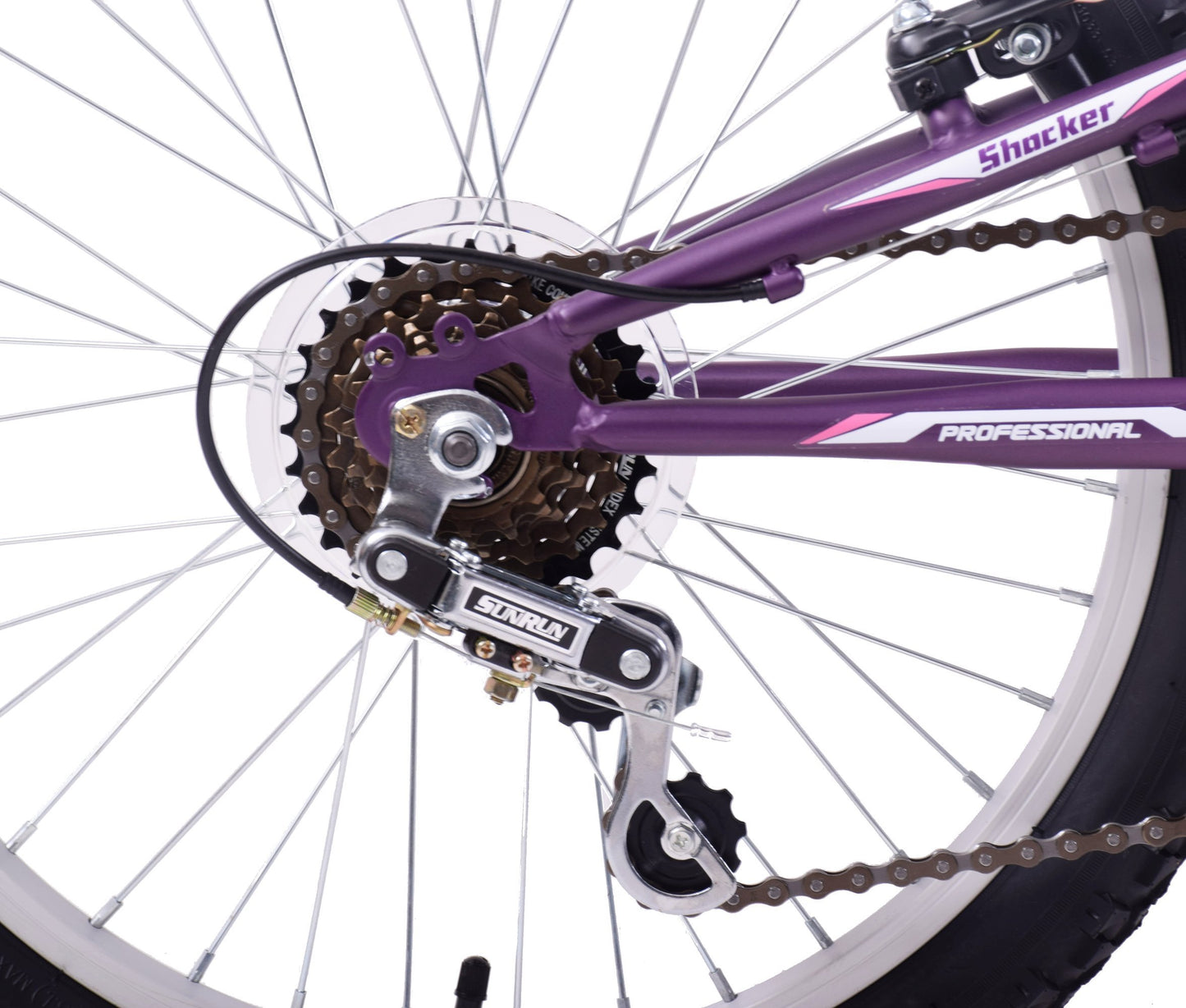 - Professional Shocker 20" Wheel | Dual Suspension Girls Kids Mountain Bike -