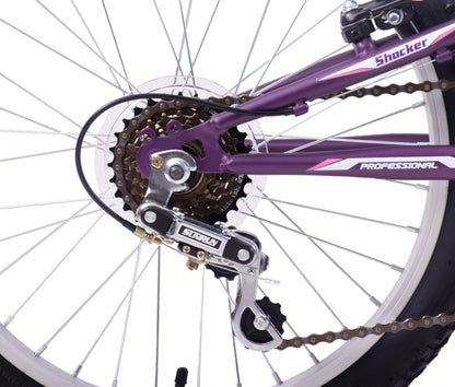 - Professional Shocker 20" Wheel | Dual Suspension Girls Kids Mountain Bike -