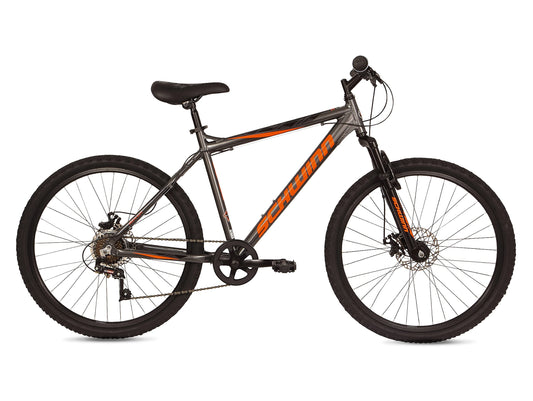 - Schwinn Surge Adult Mountain Bike | 26-Inch Wheels | 17-Inch Alloy Frame | 7 Speed, Disc Brakes, Grey -
