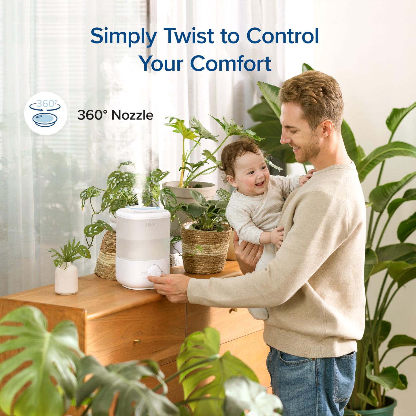 - LEVOIT Top Fill Humidifier | 2.5L Tank | Easy to Fill & Clean -