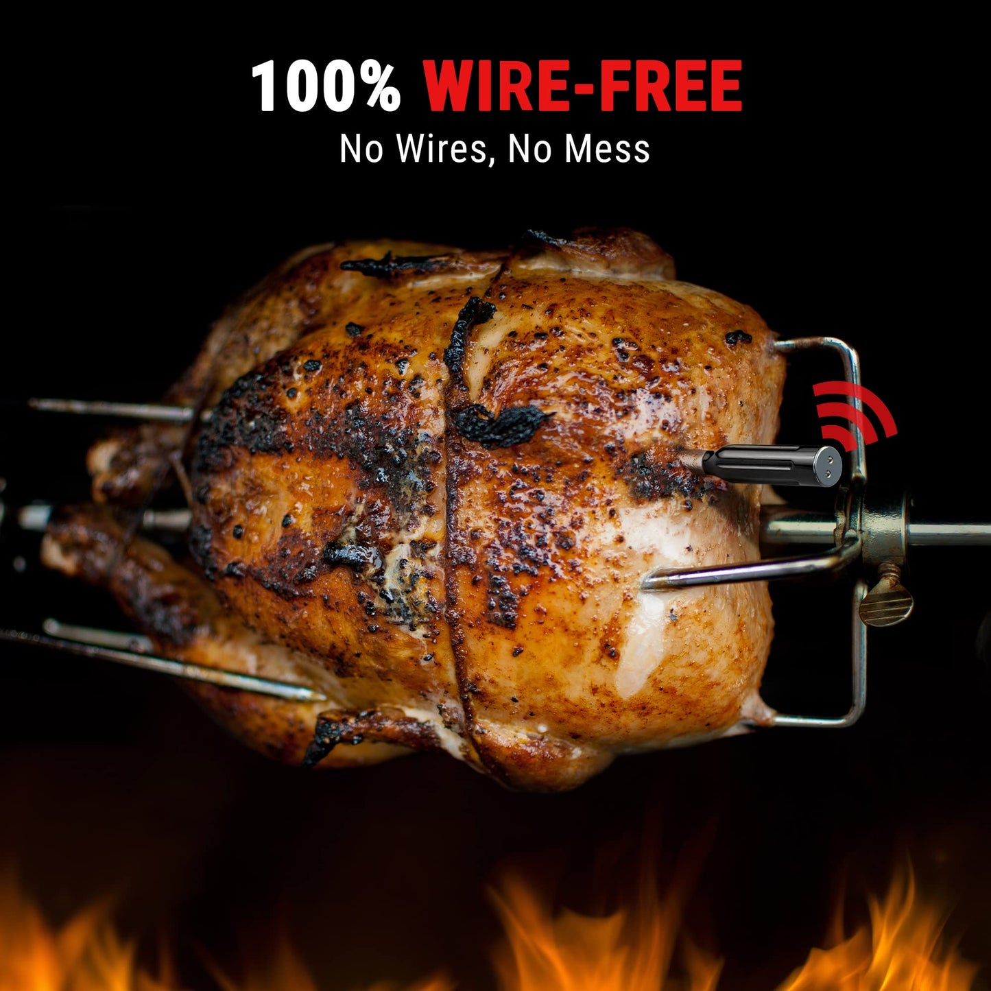 - ThermoPro TempSpike 150M Wireless Meat Thermometer | For Grilling | Bluetooth Meat Thermometer -