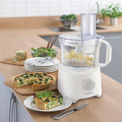 - Kenwood Food Processor | 2.1L Bowl | 1.2 L Blender | Emulsifying | Knife Blade | Reversible Slicing and Grating Discs | 800 W -