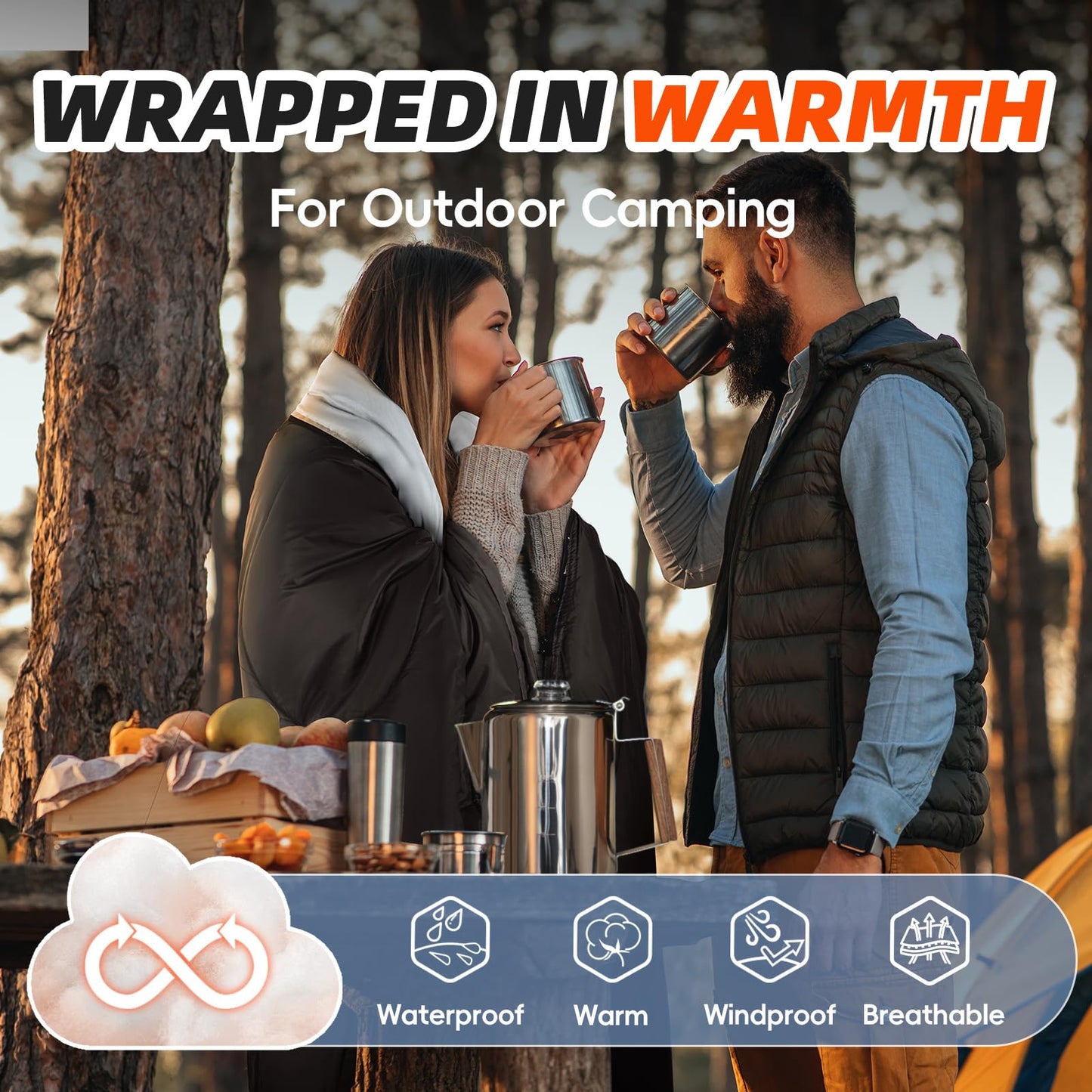 - MEREZA Sleeping Bags | XL |  Large Wide Sleeping Bag for Camping -