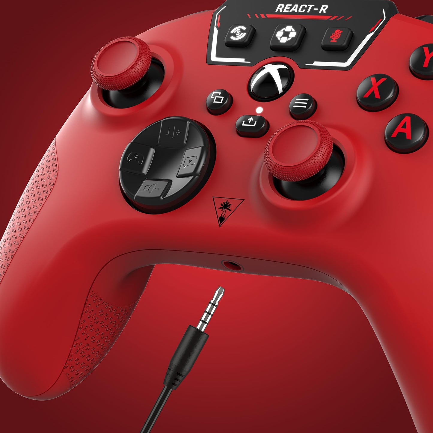 - Turtle Beach | React-R Red Wired Gaming Controller | Audio Controls, Mappable Buttons & Textured Grips  -