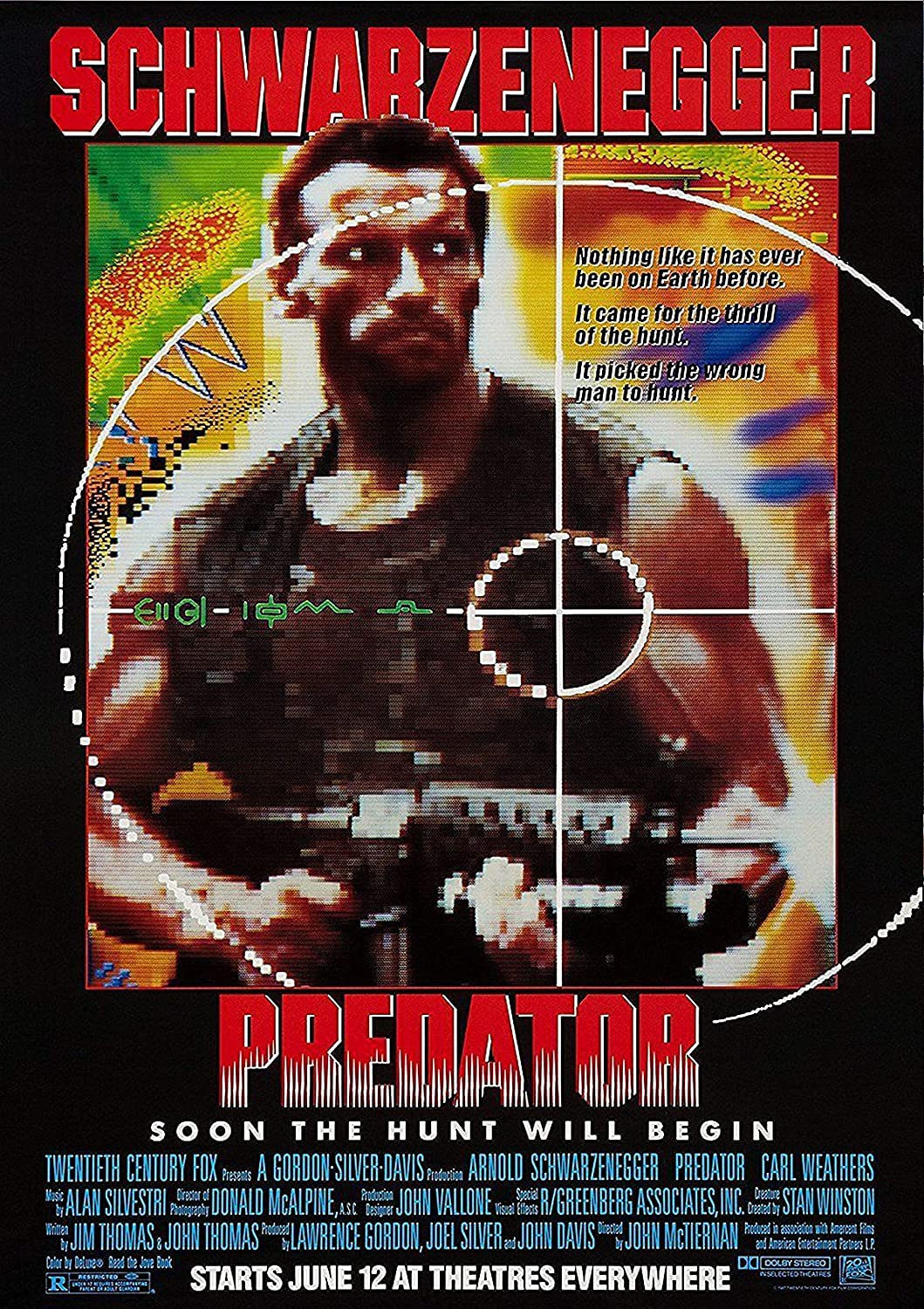 - Predator Classic Vintage 80's Movie Poster Art Glossy Poster | (A4 210 × 297 mm) -
