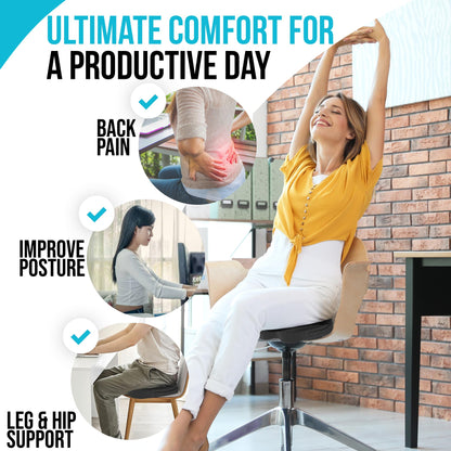 - FORTEM Chair Cushion | Seat Cushion for Office Chair | Lumbar Support Pillow for Chair -