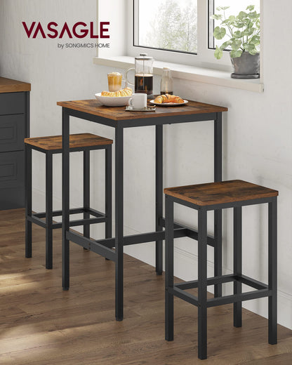 - VASAGLE High Table, Square Bar Table -