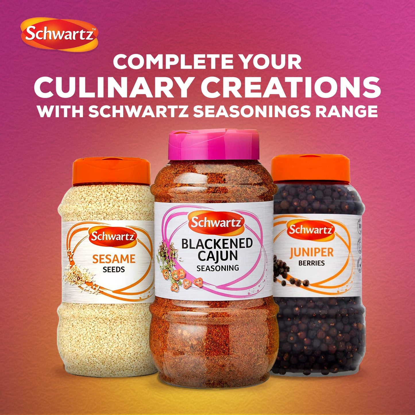 - Schwartz Blackened Cajun Seasoning | Expertly Blended with Chilli Powder -