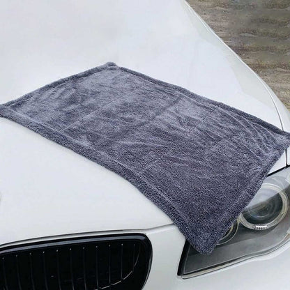 Detailers United - Hydro Hoover XL - Professional Grade Plush Microfibre Car Drying Towel 1400 GSM (50 x 80 cm) Grey For Fast Streak-Free Drying and Detailing