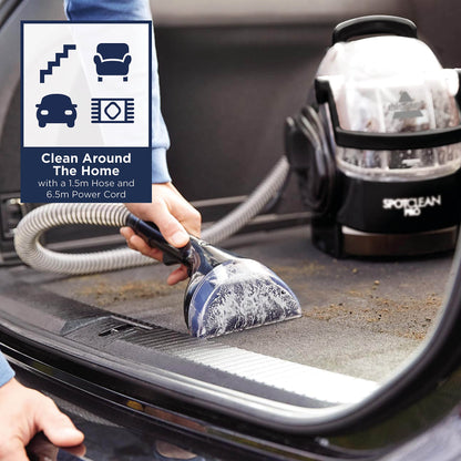 BISSELL SpotClean Pro | 750W Portable Carpet Cleaner | Removes Spills, Stains and Pet Messes | Cleans Carpets, Upholstery & Car | 1558E | 2.8L | Black