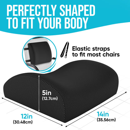 - FORTEM Chair Cushion | Seat Cushion for Office Chair | Lumbar Support Pillow for Chair -