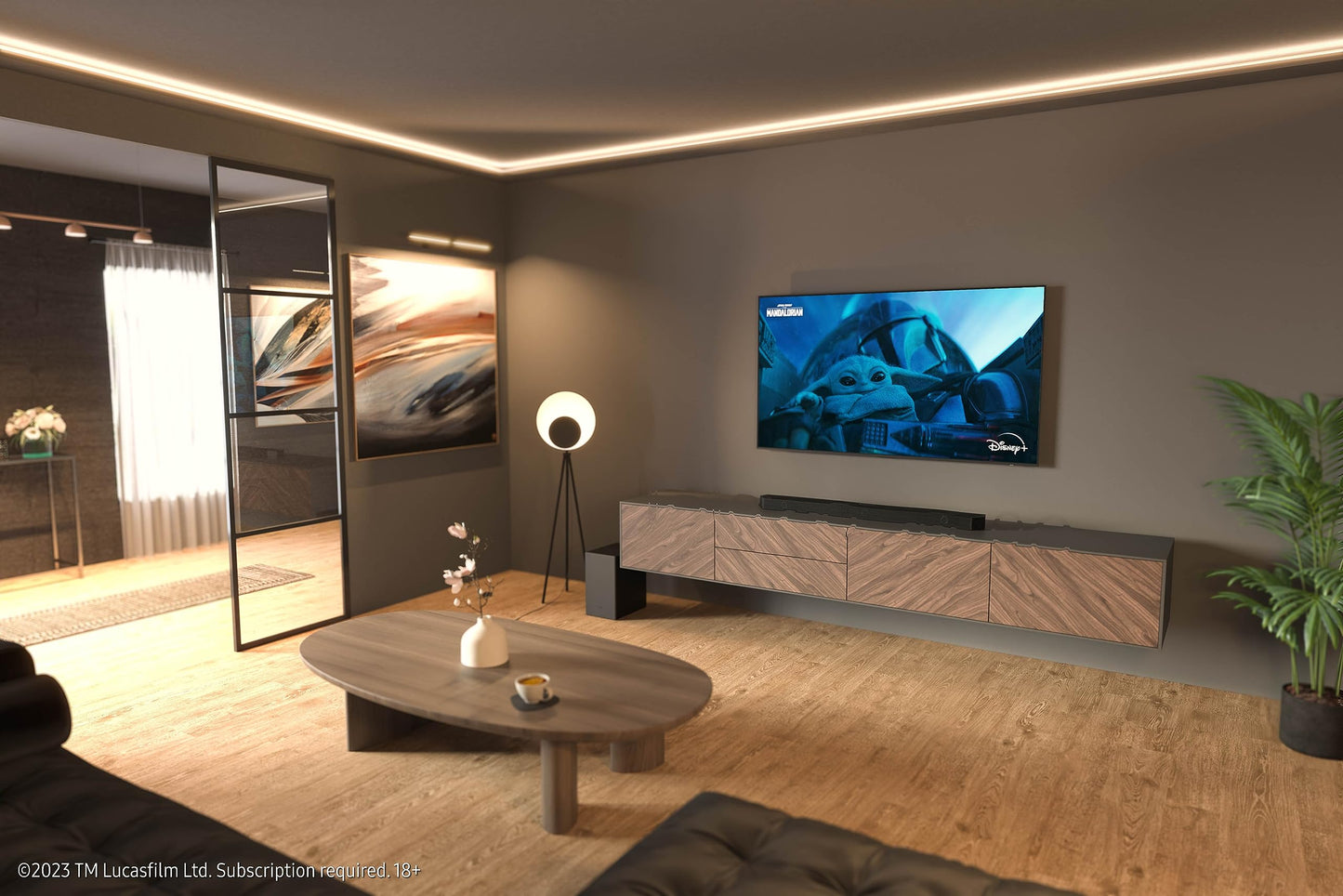 - Samsung Soundbar and Wireless Subwoofer with Bluetooth -