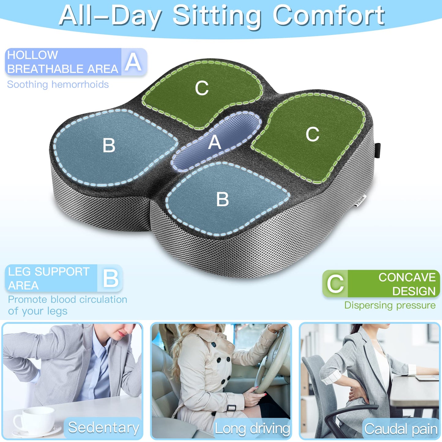- Elviros Seat Chair Cushion -
