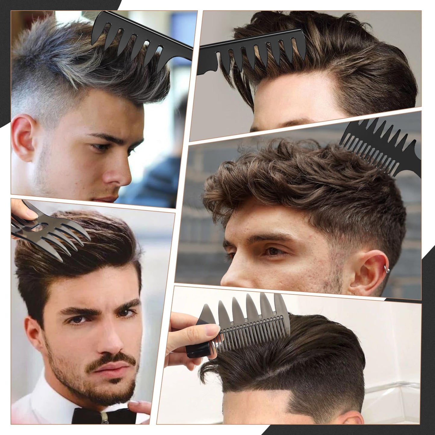 - Hair Brush Men Styling Set | DUAIU Mens Hair Combs Styling Brush 7pcs -