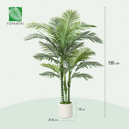 - Fopamtri Artificial Areca Palm Tree 150cm Fake Plants -
