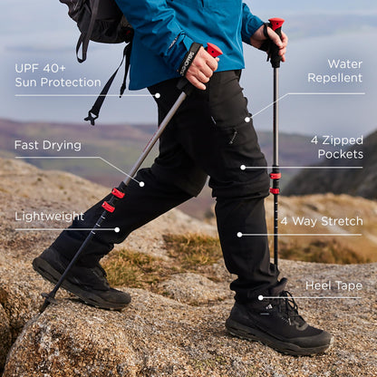 Craghoppers Men's Kiwi Pro Hiking Trousers, Dark Khaki, 32W