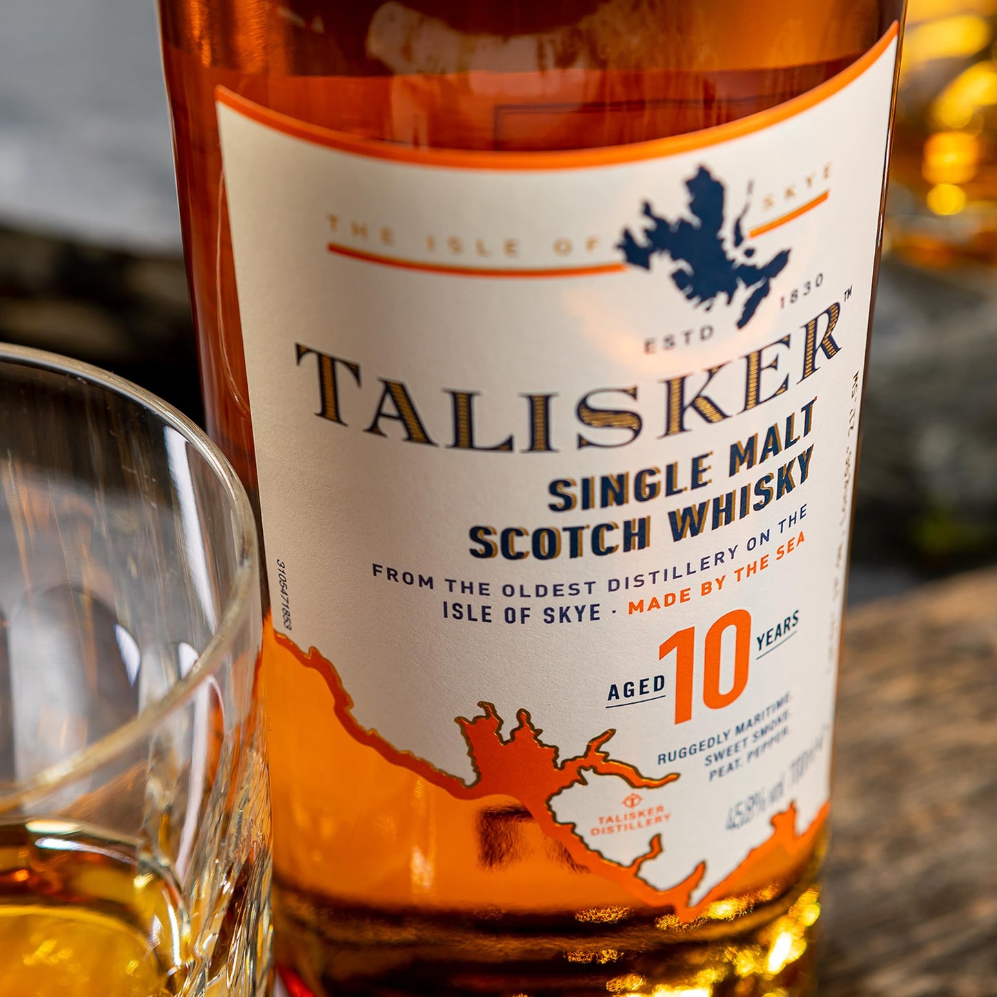 - Talisker 10 Year Old Single Malt Scotch Whisky | 45.8% | 70 cl | Rich Deep -