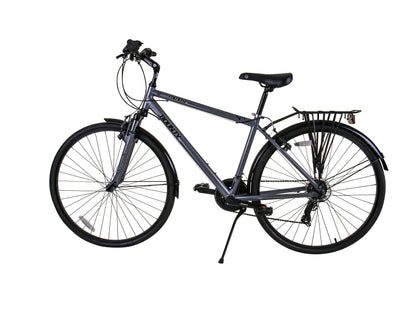 Bounty Country Hybrid Bike - Lightweight Alloy Frame, 18 Speed Shimano Gears, Zoom Suspension Forks - ideal for cycling Enthusiasts
