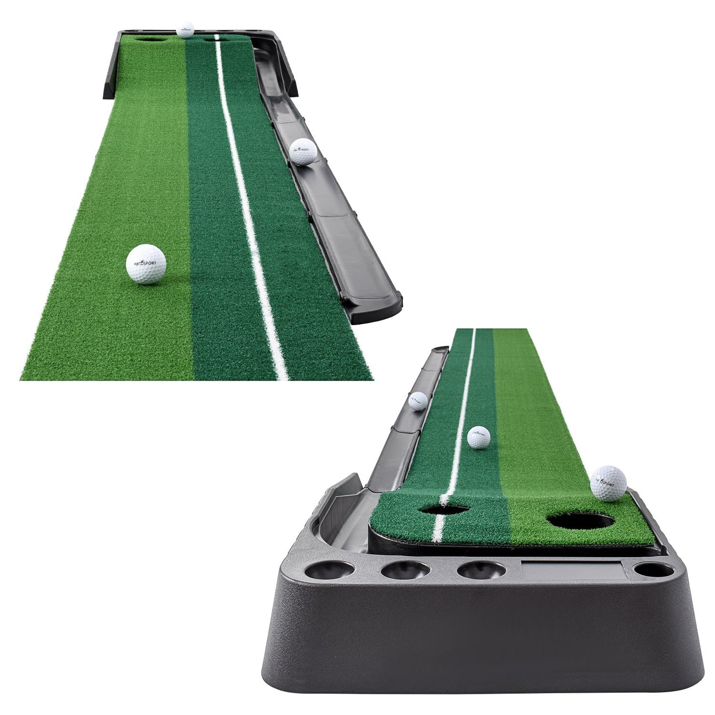 AbcoTech Indoor Golf Putting Mat - Perfect Golf Gifts for Men, Golf Accessories and Indoor Putting Green, Golf Putting Mats for Indoor Golf Experience with 3 Bonus Golf Balls