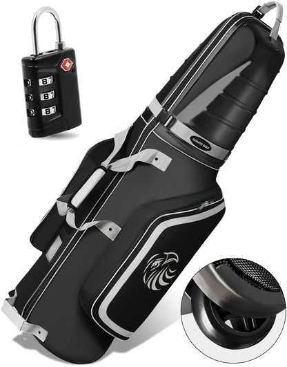 - Yamato Golf Travel Bag, Hard Shell With Wheels