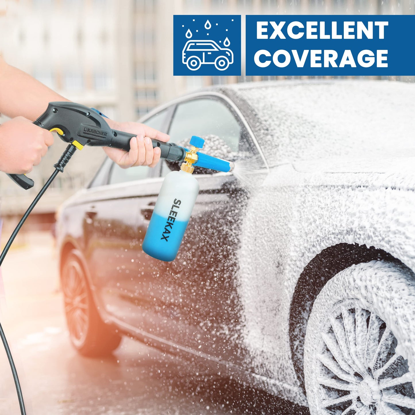 - Sleekax Snow Foam Lance | Karcher K Series K2 K3 K4 K5 K6 K7 Pressure Washer -