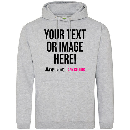 - Personalised Hoodie | Any Text Image Photo | Custom Hoody Hooded Sweatshirt -