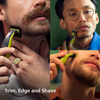 - The Authentic Philips OneBlade | Face + Body | Electric Beard Trimmer -