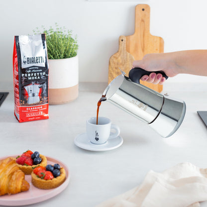 Bialetti - New Venus Induction, stainless steel hob espresso coffee maker, suitable for all heat sources, 6 cups, aluminum, silver