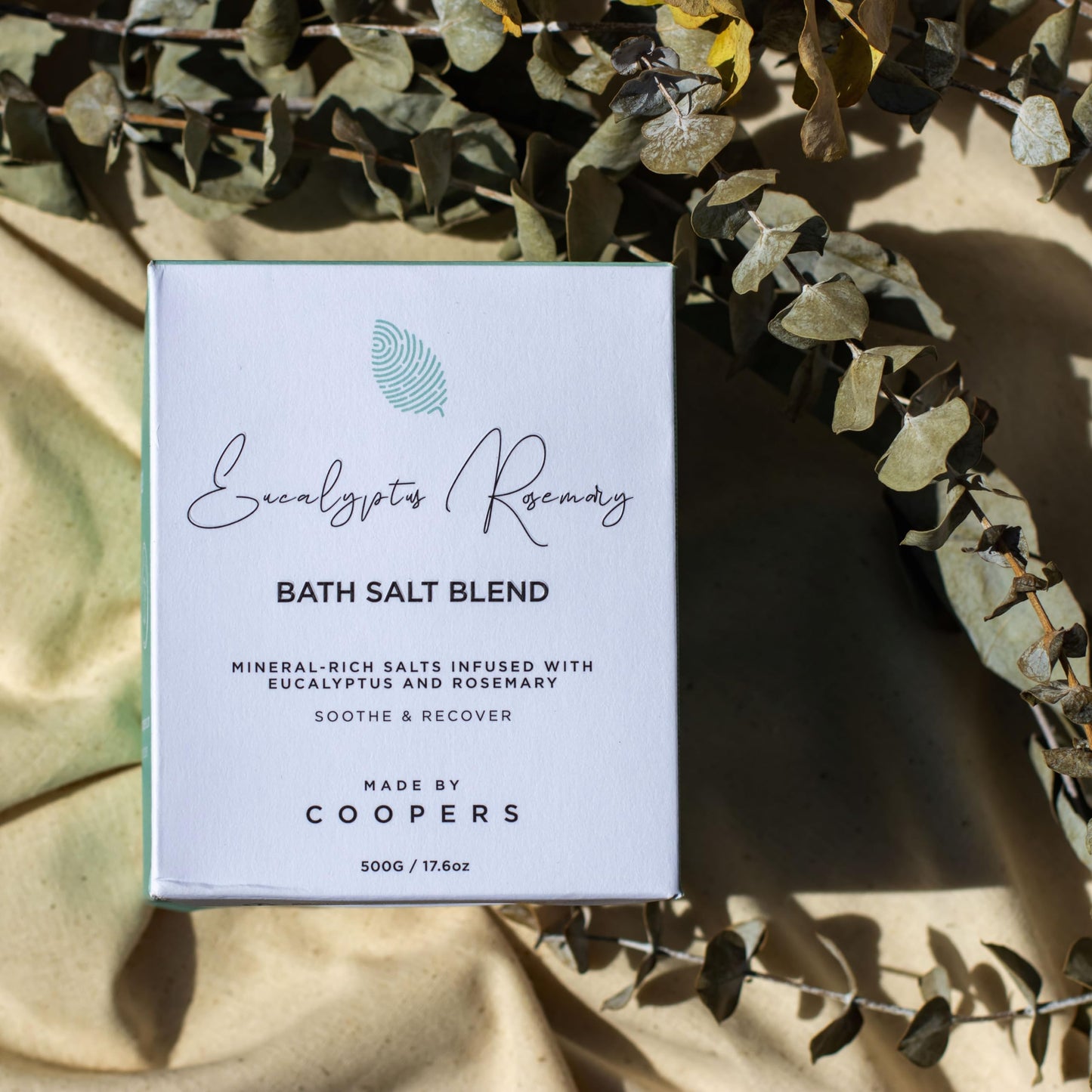 - Made by Coopers | Eucalyptus Rosemary Bath Salt Blend | 500g -