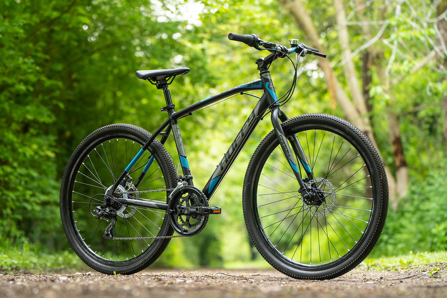 - Huffy Carom Mens 27.5 Hybrid Hardtail Gravel Bike | 14-Speed -