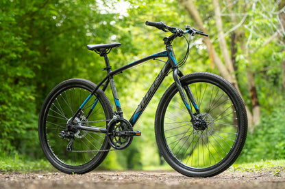 - Huffy Carom Mens 27.5 Hybrid Hardtail Gravel Bike | 14-Speed -