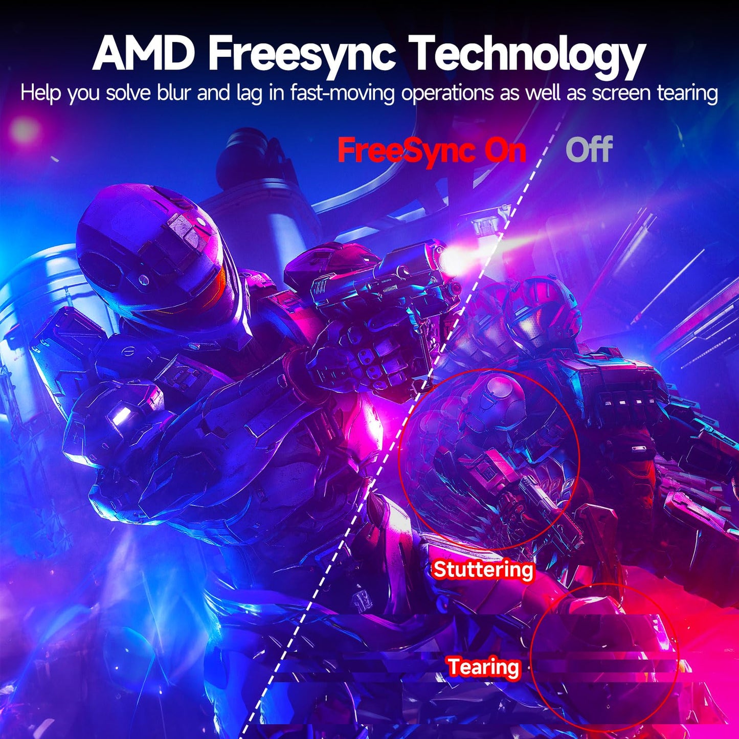 CRUA Gaming Monitor 32 Inch 240Hz, Curved PC Monitor Full HD 1080P 1500R Frameless Computer Monitor with FreeSync and Eye Care Technology, Supports VESA