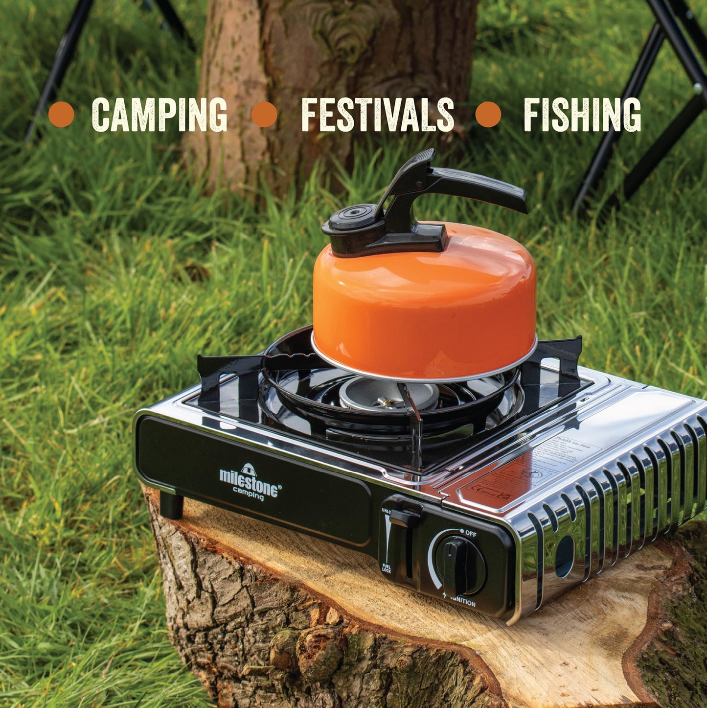 - Milestone Camping 18959 Stainless Steel Portable Camping Stove | Gas Powered -