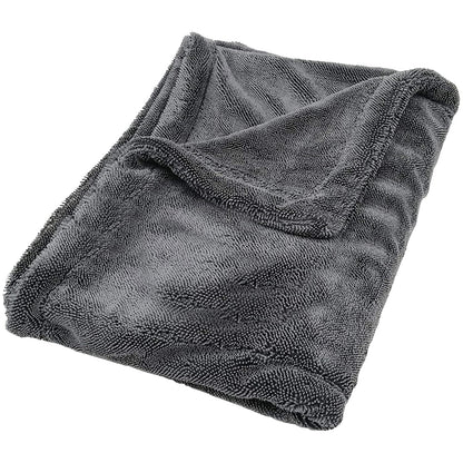 Detailers United - Hydro Hoover XL - Professional Grade Plush Microfibre Car Drying Towel 1400 GSM (50 x 80 cm) Grey For Fast Streak-Free Drying and Detailing