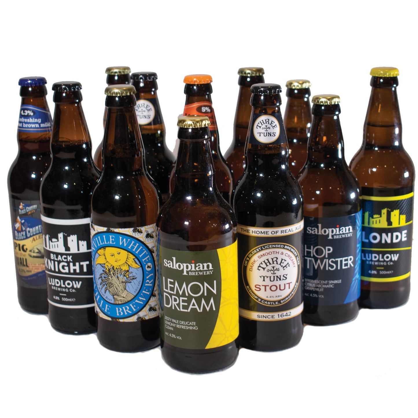 - Mixed Case British Real Ale Handpicked Selection | 12 x 500ml Bottles -