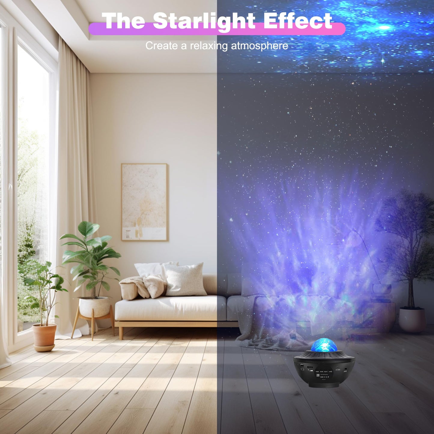 - Fanser Star Projector | Galaxy Projector | Night Light Projector | Ocean Wave | Remote Control -