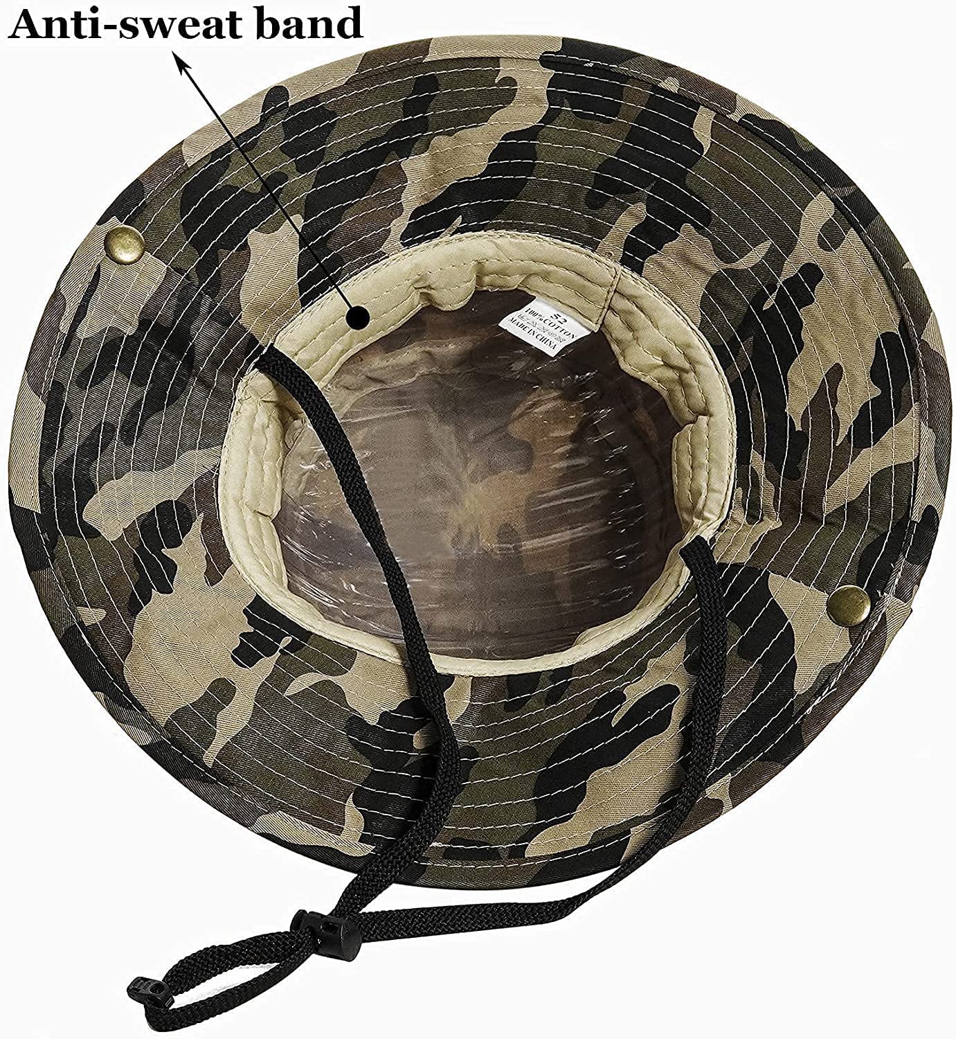 - JowTreex Boys Camo Sun-Bucket-Hat | Summer Outdoor Safari Fishing-Hat -