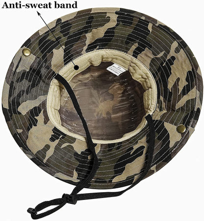 - JowTreex Boys Camo Sun-Bucket-Hat | Summer Outdoor Safari Fishing-Hat -
