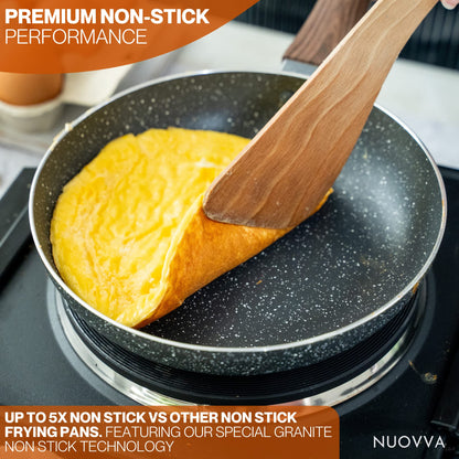 - Nuovva Induction Hob Pan Set | 3pcs Non Stick Chefs Pans –
