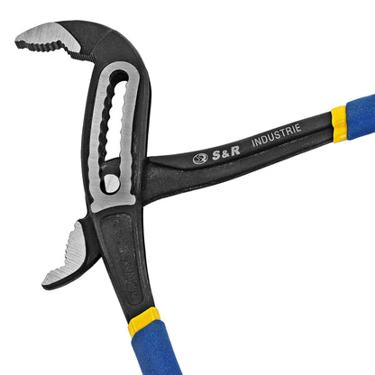 - S&R Water pump pliers | Pipe Wrench 250 x 36 mm | CR-V Steel Phosphatised | Opening width 55 mm -
