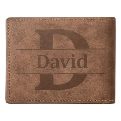 - Dihope Personalised Wallets for Men Letter Name -