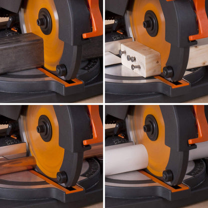 - Evolution Power Tools R210CMS Compound Mitre Saw | Multi-Material Cutting TCT Blade -