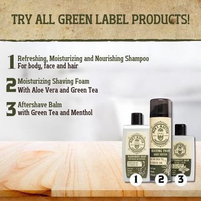 - Men's Master Aftershave Balm | Green Tea and Menthol | After Shave for Men -