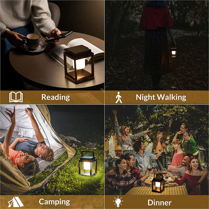 - Rafrtcl Outdoor Table Lamp | Touch Control Solar Lamps Indoor | Rechargeable Lanterns -