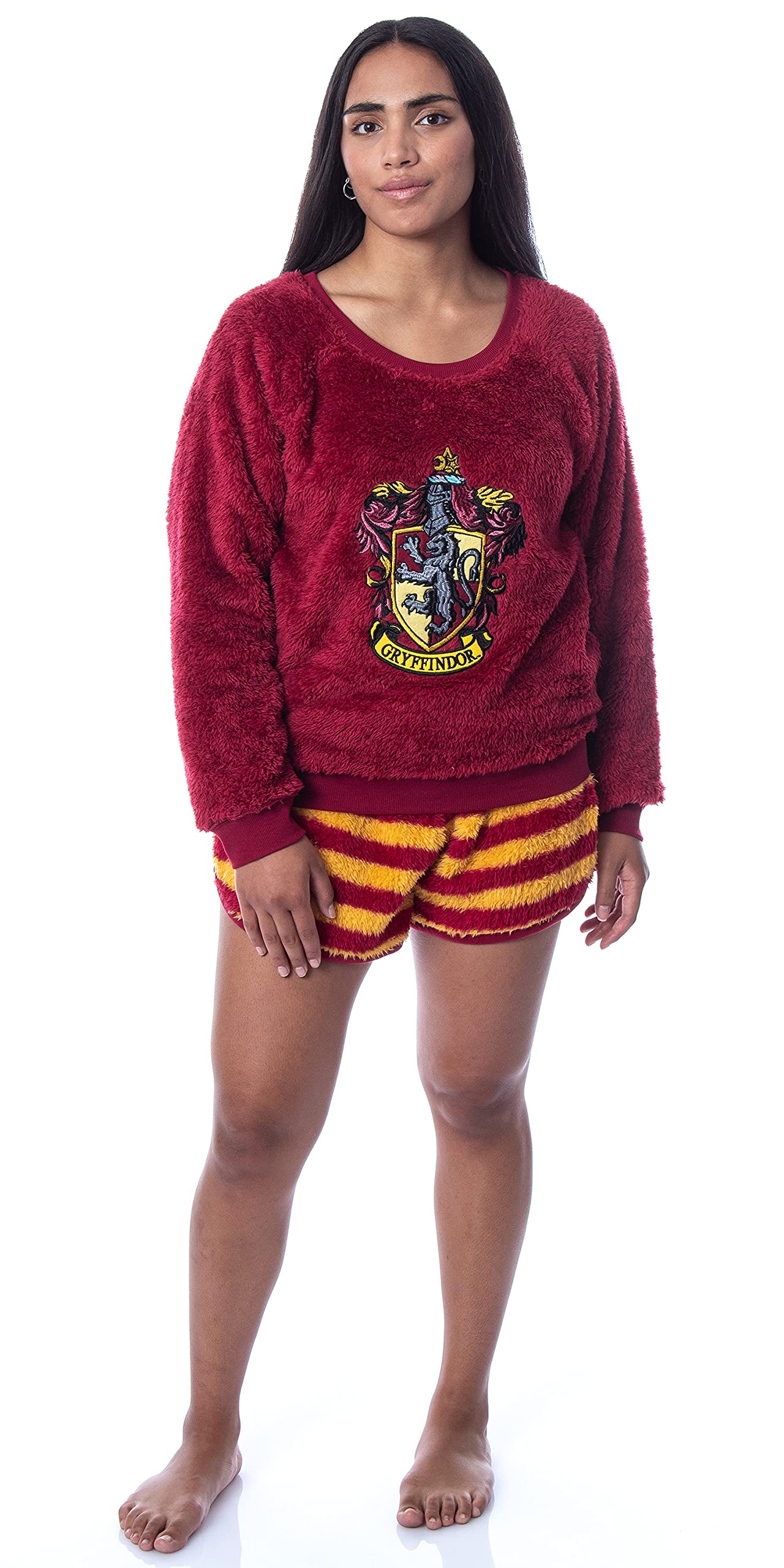 - Harry Potter Womens' Sweater and Shorts Sleep Pajama Set -