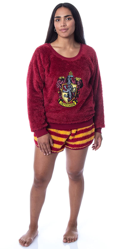 - Harry Potter Womens' Sweater and Shorts Sleep Pajama Set -