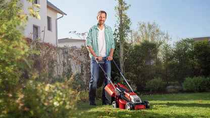 - Einhell Power X-Change 18/30 Cordless Lawnmower With Battery and Charger | 18V | Brushless Motor | 30cm Cutting Width | 25L Grass Box | 3 Cutting Heights -