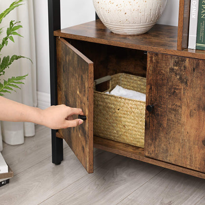 - VASAGLE Bookshelf, Storage Shelf, Large Bookcase with Doors -