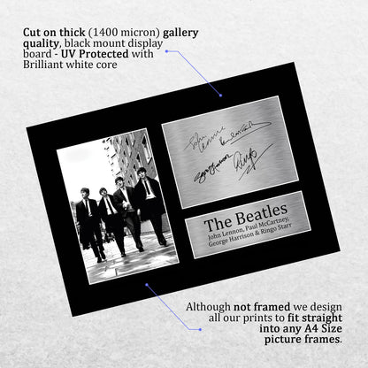 - HWC Trading The Beatles Signed A4 -